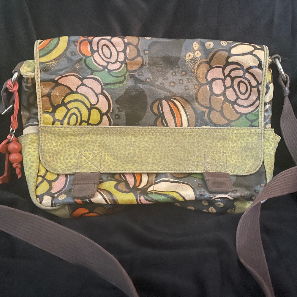 Stylish Boho Messenger Bag by Fossil, multicolor
